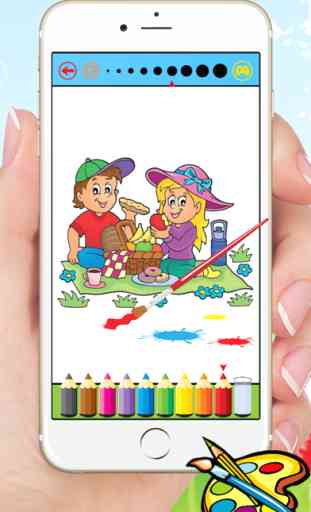 Mi familia Libro de colorear pintura dibujo para niños de juego libre 3