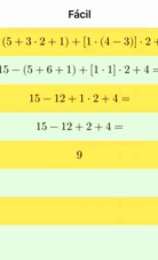 Expresiones Matemáticas con SOLUCIÓN COMPLETA 2
