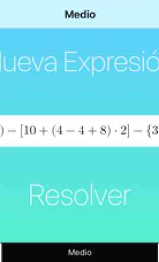 Expresiones Matemáticas con SOLUCIÓN COMPLETA 3