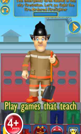 My Brave Fireman Rescue Design Storybook - Free Game 1