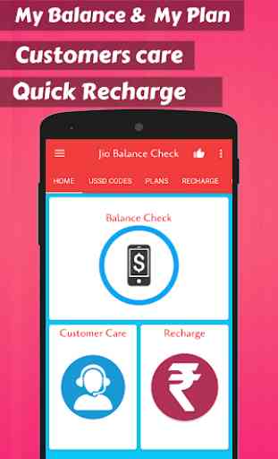 App for balance check & जियो recharge 1