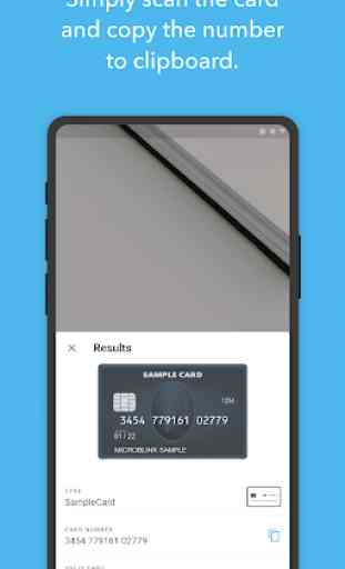 BlinkCard - Scan Credit Cards 2