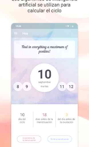 Calendario menstrual femenino 1
