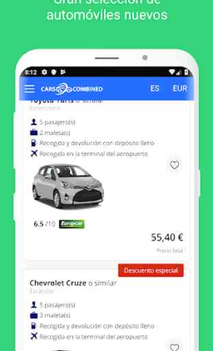 Carscombined - Rent a car App 3