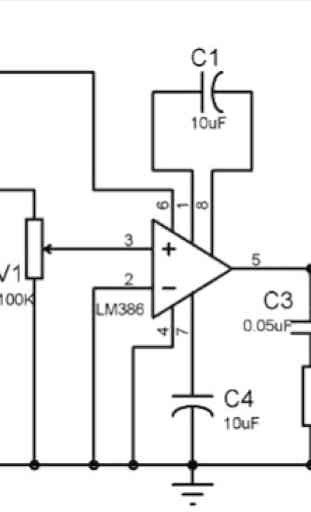 Diagrama de circuito del amplificador 4