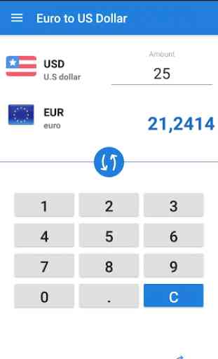 Euro a dólar estadounidense / EUR a USD 1