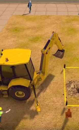 Excavator Sim 3D - big heavy crane game simulator 2