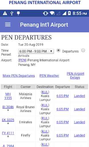 FlightMY - Malaysia Airports Flight Status 3