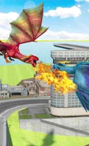 Flying Dragon Clash Simulator: Arqueros VS Dragone 2
