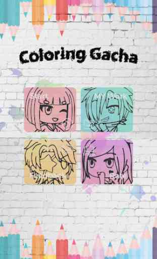 Gacha Coloring Book 1