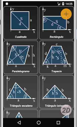 Geometryx: Geometría - Cálculos y Fórmulas 1