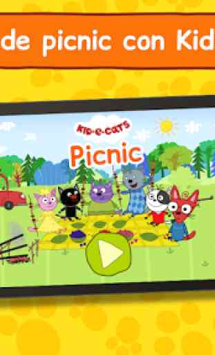 Kid-E-Cats: Picnic con Gatitos - Juegos Infantiles 1