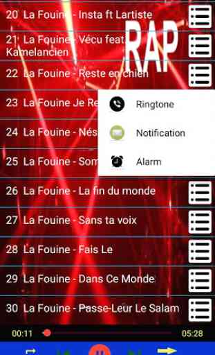La Fouine canciones sin internet. 2