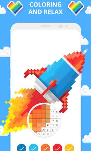 Pixel Art: Juegos de Colorear por Números 2