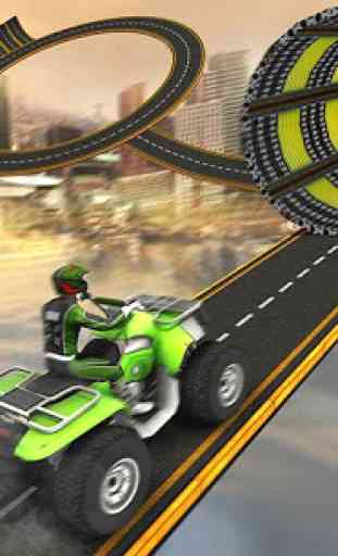 Racing Quad Bike Moto Stunt: ATV pista imposible 4
