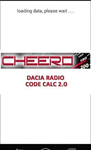 RADIO CODE CALC FOR DACIA - NO LIMIT 2