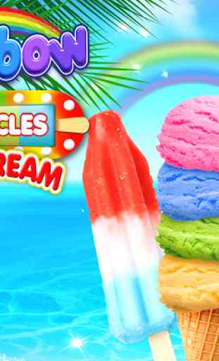 Rainbow Ice Cream - Paletas de helado de arco iris 1