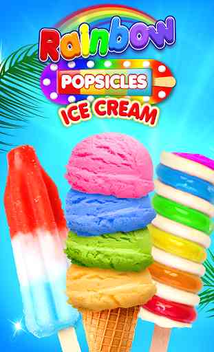 Rainbow Ice Cream - Paletas de helado de arco iris 4
