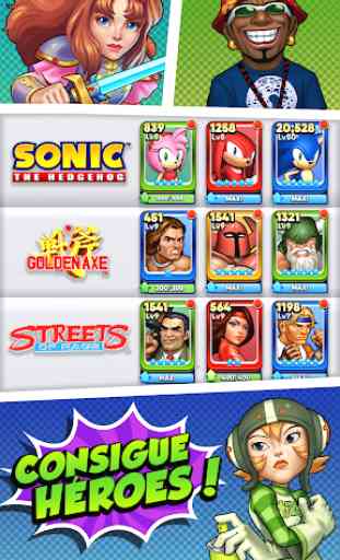 SEGA Heroes: RPG y Juegos de Match-3 con Sonic 4