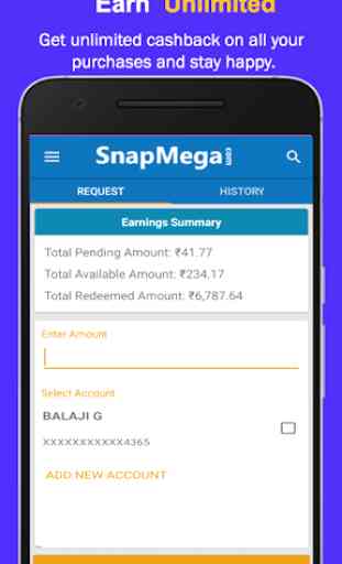 SnapMega - Cashback, Discounts & Coupons 4
