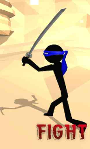 Stickman Ninja Guerrero 3D 1