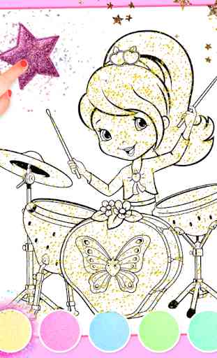 Strawberry Princess Girl Coloring Book 3