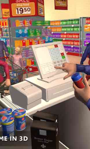 Supermercado virtual Grocery Cashier Family Game 2