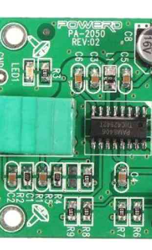Tablero de circuito del amplificador 3