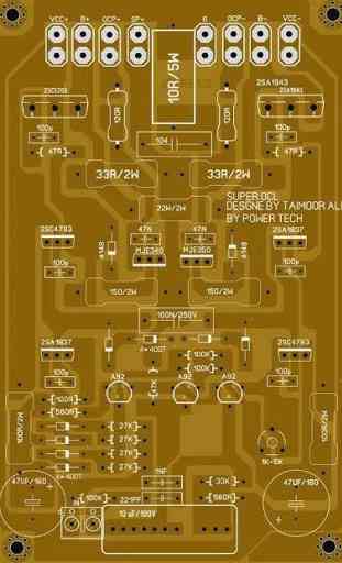 Tablero de circuito del amplificador 4