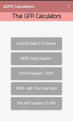 Thai eGFR Calculators 1