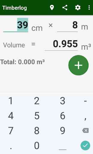 Timberlog - calculadora de volumen de madera 1