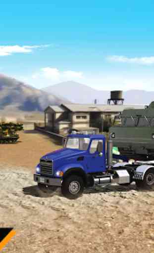 Transporte de camiones de carga del ejército 3