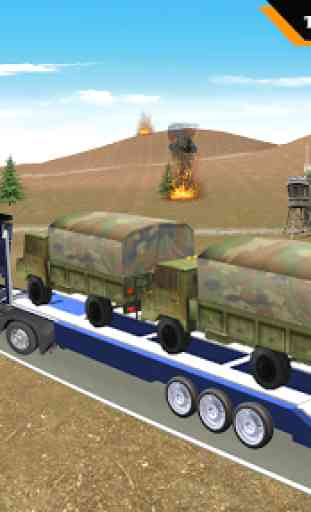 Transporte de camiones de carga del ejército 4