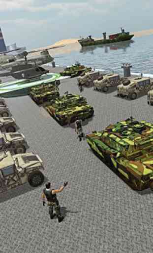 US Army Car Transport & Cruise Ship Simulator Game 4