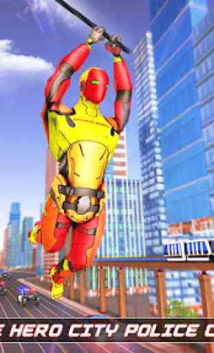Volar héroe cuerda robot - crimen Vegas City 1