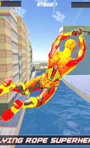 Volar héroe cuerda robot - crimen Vegas City 4