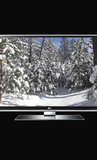 Winter on Chromecast|❄Live snow season scene on TV 1
