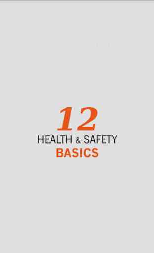 12 Health & Safety Basics 1
