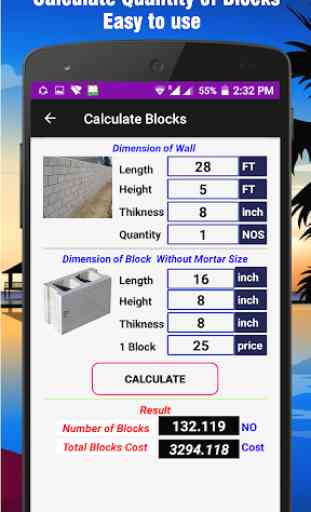 Blocks Calculator (Quantity Of Blocks) 3