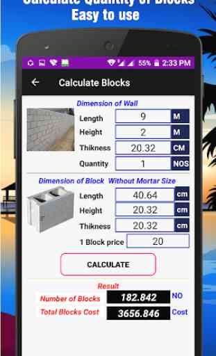 Blocks Calculator (Quantity Of Blocks) 4