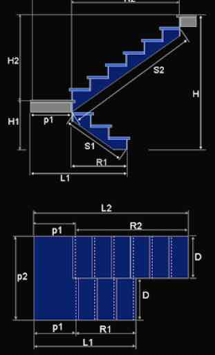Calculadora escalera clásica 2