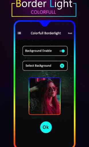 Colorful Border Light : Edge Video Live Wallpaper 4