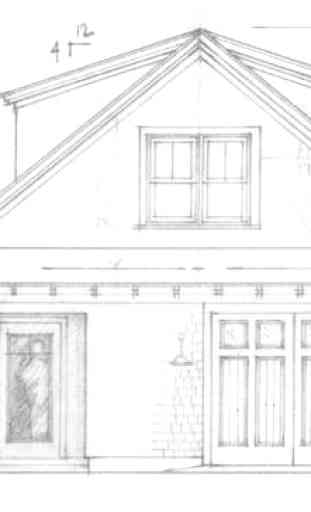 Dibujo de la casa de arquitectura 4