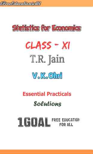Economics Class-11 Statistics(TR Jain) 1