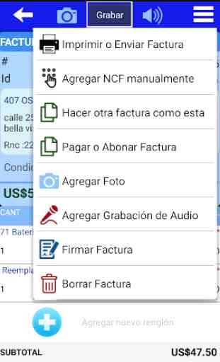 Factura, cotización, recibos. Tropic Invoice free 4