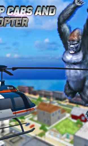 gorila rampage ataque de la ciudad de kong enojado 1