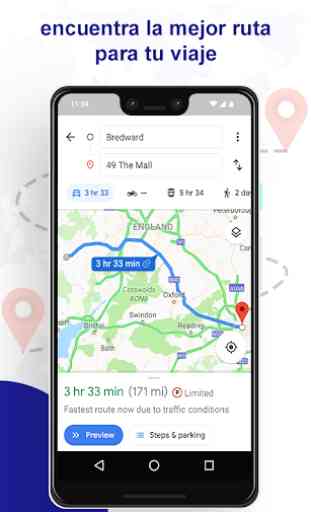 GPS Map Navigation Aplicación de buscador tráfico 1