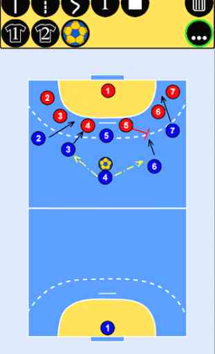Handball playbook - sports tactic board 1