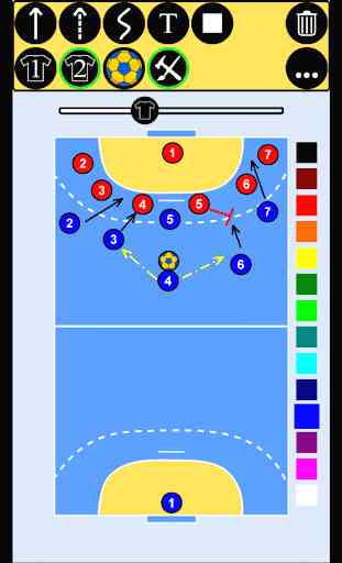 Handball playbook - sports tactic board 4