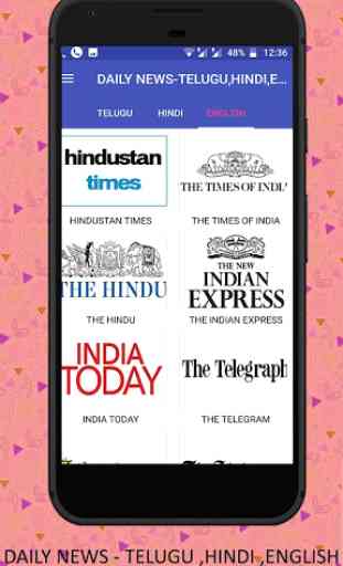 INDIA Daily News - Telugu , Hindi , English 3